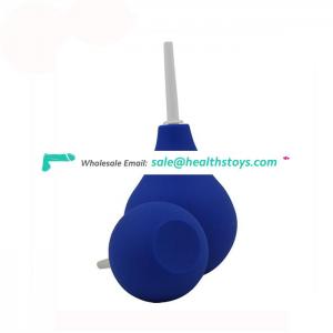Medical Silicone Reusable Ball Enema Vaginal Douche Anal Cleaner for Men and Woman