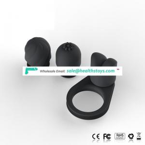 NEW 2018 penis sex toy vibrating cock ring penis ring with the replaceable wand massager head