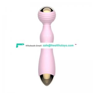 New coreless wireless heating wand massager 20.5cm silicone dildo vibrator sex toys