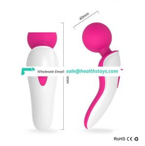 Powerful Mini silicone sex toys 9 frequency vibrator magic wand massager