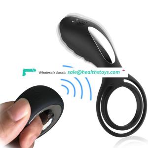 Soft men sex toy penis cock ring vibrator remote control toy for couples