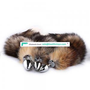 Stainless Steel Metal Fox Tail Anal Plug With Tail - Buy Anal Plug With Tail