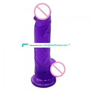 Top Selling Women Toys Sex Adult Toy Jelly Transparent Dildos Realistic Dildo Artificial Penis with Suction Cup