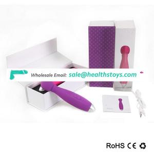 USB Rechargeable Silicone G spot pussy massage Vibrator sex toy women