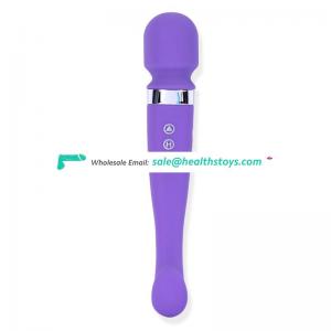 Waterproof silicone powerful wand massager with 8 kinds of vibration sex vibrator