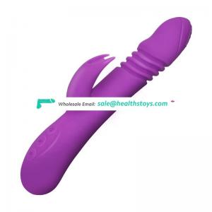 Wholesale Price USB Charge Heated Telescopic Silicone Vibrating Body Messages Vibrators Sex Toys