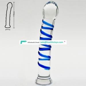 crystal glass dildo fake penis anal butt plug adult sex toys for lesbians female masturbation products