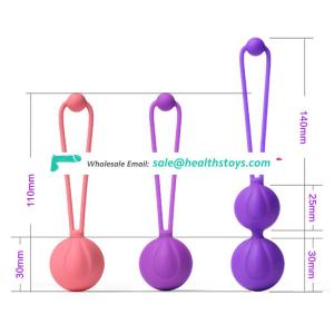 pelvic floor stimulator kegel exercise silicone ben wa balls for women vagina restore